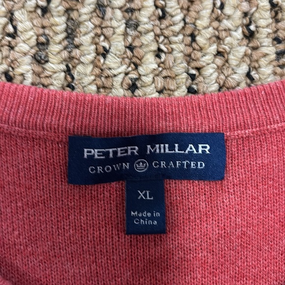 Men’s Peter Milar Red Sweater - Picture 4 of 6